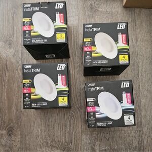 Feit Electric InstaTrim 4 inch LED Recessed Light 45W Dimmable‎ Soft White